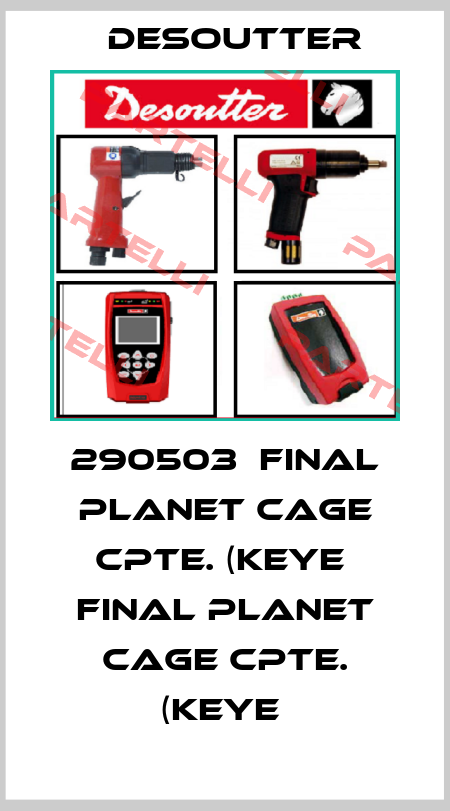 290503  FINAL PLANET CAGE CPTE. (KEYE  FINAL PLANET CAGE CPTE. (KEYE  Desoutter