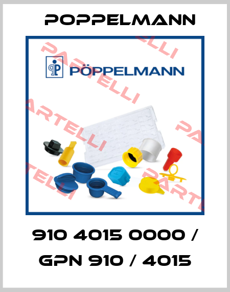 910 4015 0000 / GPN 910 / 4015 Poppelmann