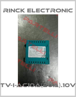 TV-I-AC10A(20A).10V Rinck Electronic