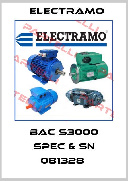 BAC S3000 spec & sn 081328  Electramo
