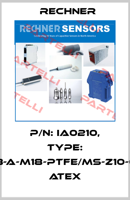 p/n: IA0210, Type: IAS-10-A13-A-M18-PTFE/MS-Z10-0-2G-1/2D, ATEX Rechner