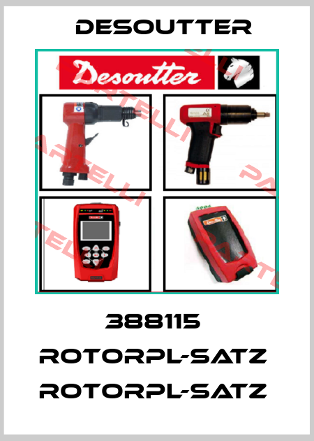 388115  ROTORPL-SATZ  ROTORPL-SATZ  Desoutter