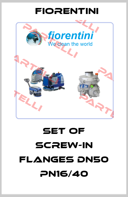 Set of screw-in flanges DN50 PN16/40 Fiorentini