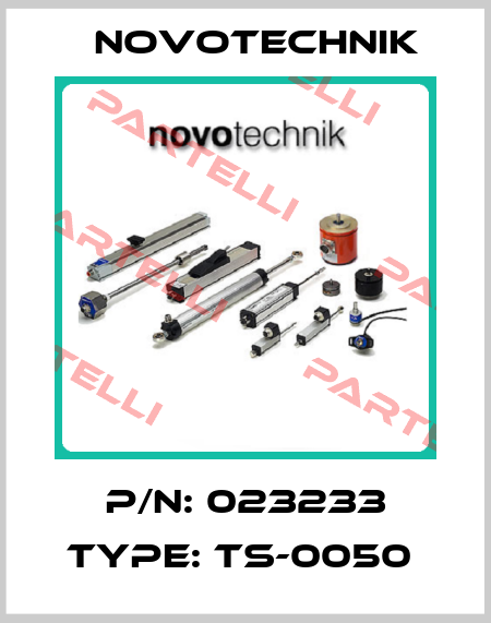 P/N: 023233 Type: TS-0050  Novotechnik