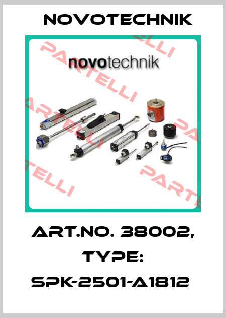 Art.No. 38002, Type: SPK-2501-A1812  Novotechnik