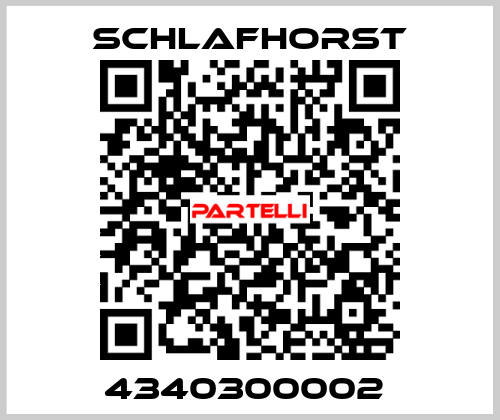 4340300002  Schlafhorst