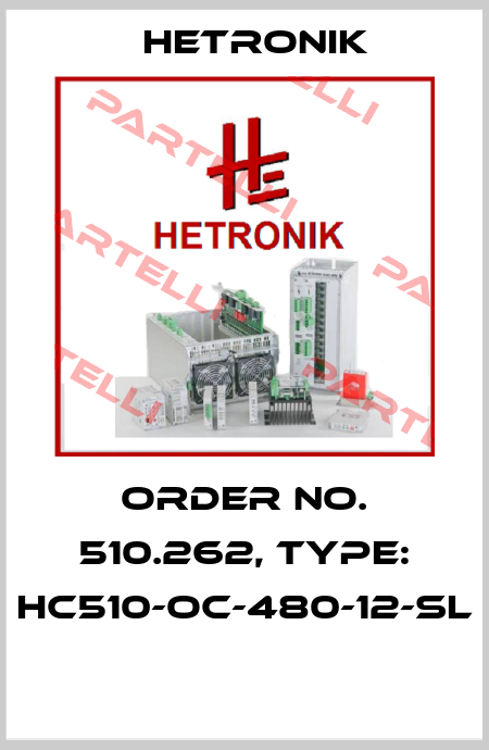 Order No. 510.262, Type: HC510-OC-480-12-SL  HETRONIK