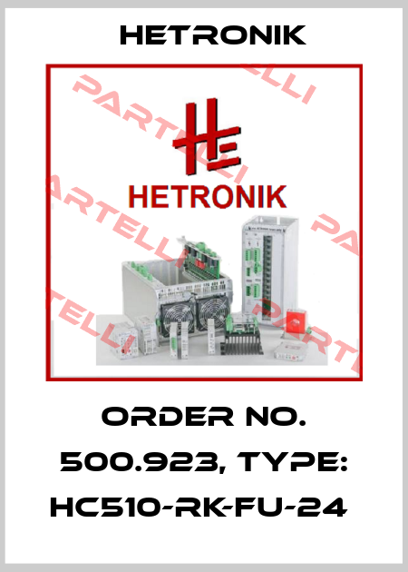 Order No. 500.923, Type: HC510-RK-FU-24  HETRONIK