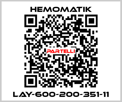 LAY-600-200-351-11 Hemomatik