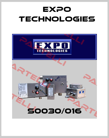 S0030/016 EXPO TECHNOLOGIES INC.
