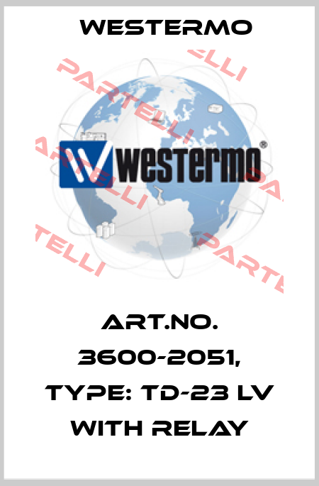 Art.No. 3600-2051, Type: TD-23 LV with relay Westermo