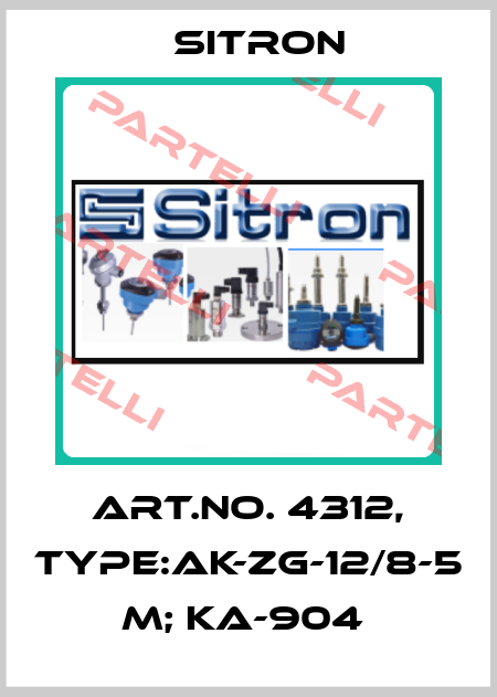Art.No. 4312, Type:AK-ZG-12/8-5 m; KA-904  Sitron