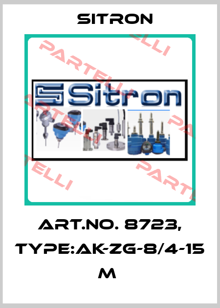 Art.No. 8723, Type:AK-ZG-8/4-15 m  Sitron