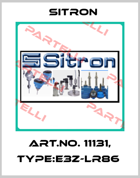 Art.No. 11131, Type:E3Z-LR86  Sitron