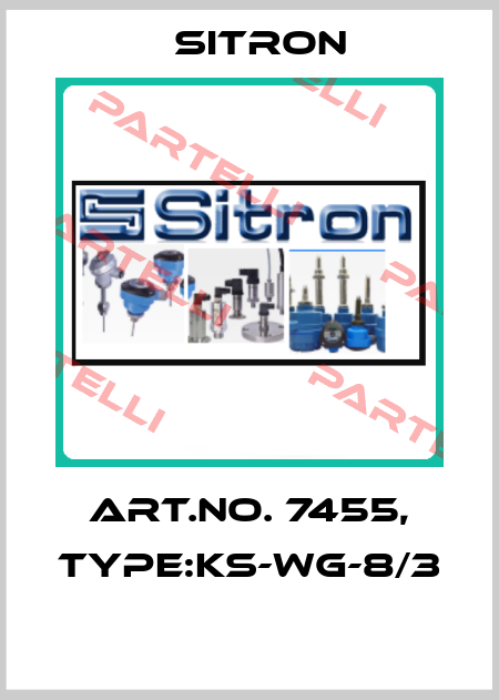 Art.No. 7455, Type:KS-WG-8/3  Sitron