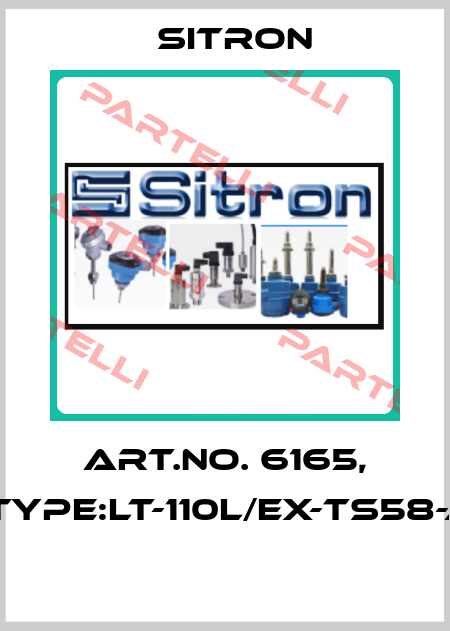 Art.No. 6165, Type:LT-110L/EX-TS58-J  Sitron