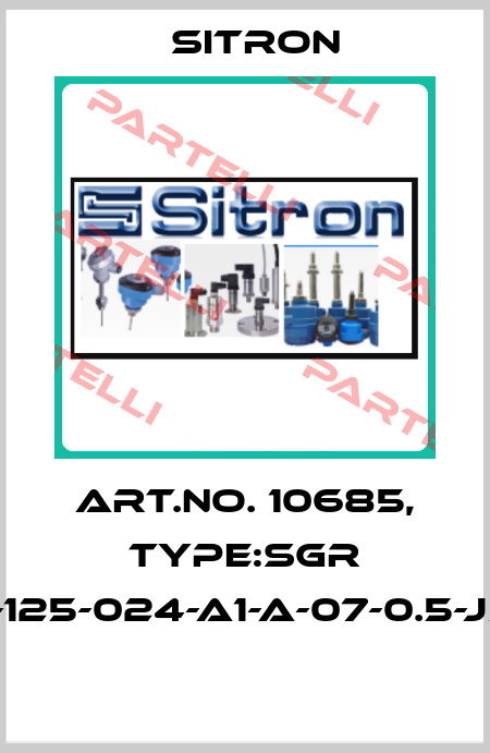 Art.No. 10685, Type:SGR 1-125-024-A1-A-07-0.5-J5  Sitron