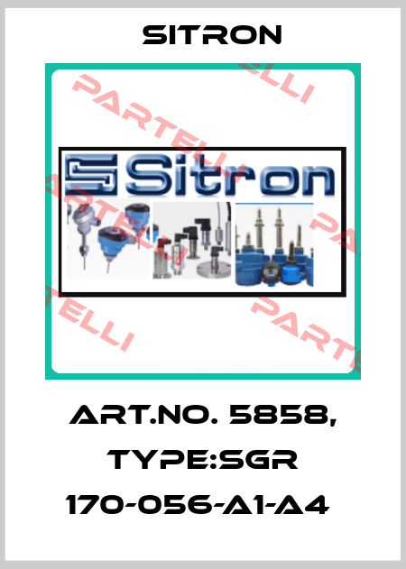Art.No. 5858, Type:SGR 170-056-A1-A4  Sitron