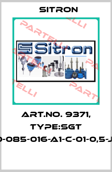 Art.No. 9371, Type:SGT 10-085-016-A1-C-01-0,5-J5  Sitron
