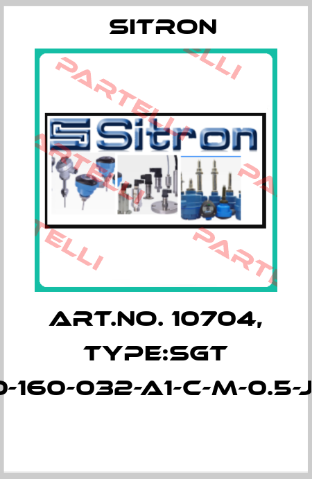 Art.No. 10704, Type:SGT 10-160-032-A1-C-M-0.5-J5  Sitron