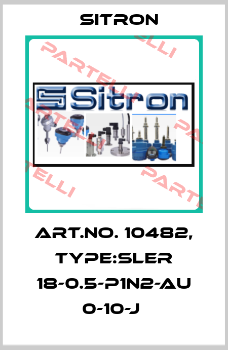 Art.No. 10482, Type:SLER 18-0.5-P1N2-AU 0-10-J  Sitron