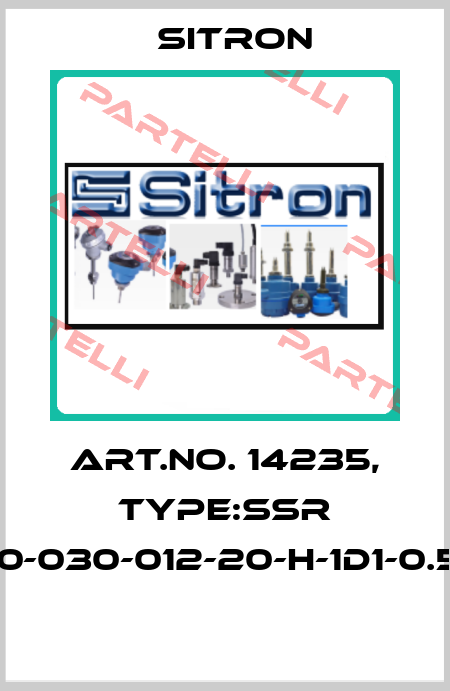 Art.No. 14235, Type:SSR 01-10-030-012-20-H-1D1-0.5-J8  Sitron