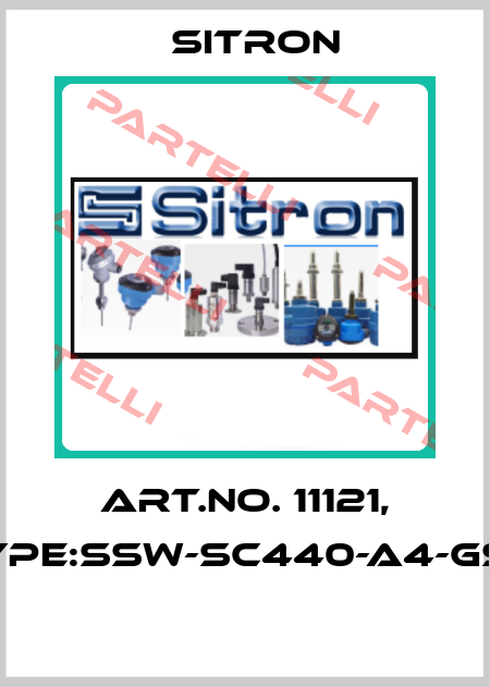 Art.No. 11121, Type:SSW-SC440-A4-GSP  Sitron