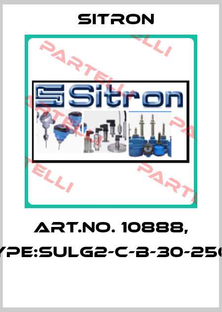 Art.No. 10888, Type:SULG2-C-B-30-250-1  Sitron