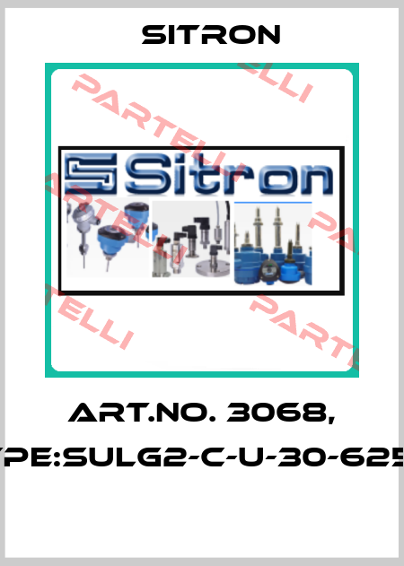 Art.No. 3068, Type:SULG2-C-U-30-625-2  Sitron