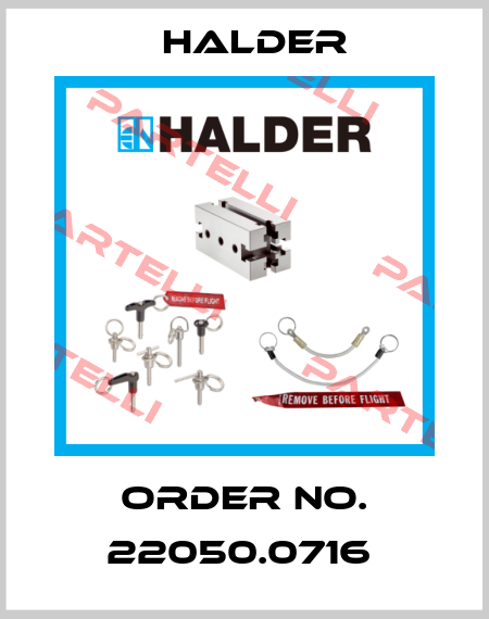 Order No. 22050.0716  Halder