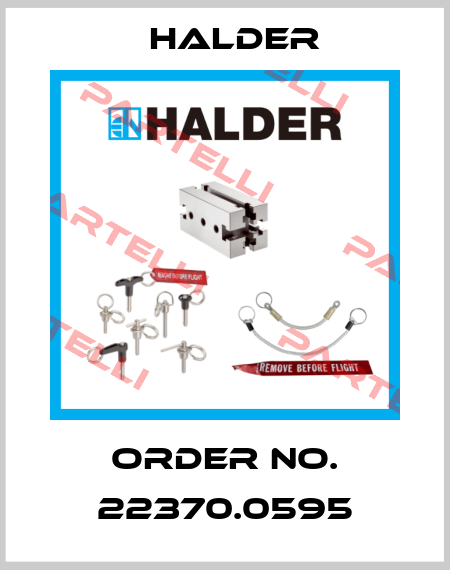 Order No. 22370.0595 Halder