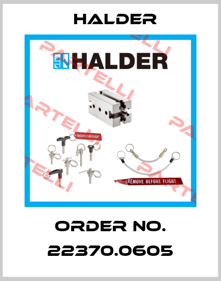 Order No. 22370.0605 Halder