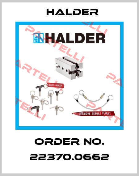 Order No. 22370.0662 Halder