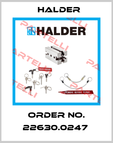 Order No. 22630.0247  Halder