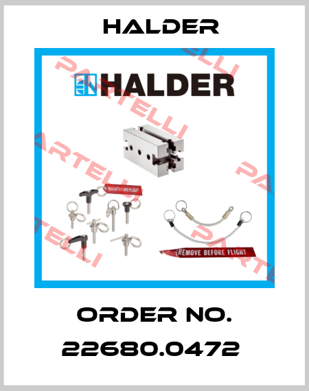 Order No. 22680.0472  Halder