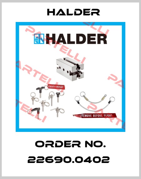 Order No. 22690.0402  Halder
