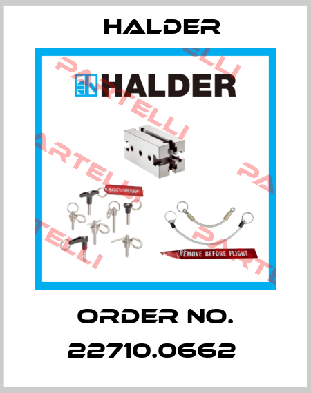 Order No. 22710.0662  Halder