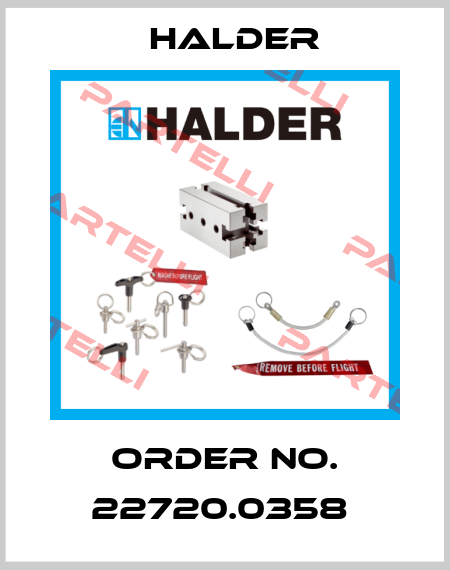 Order No. 22720.0358  Halder