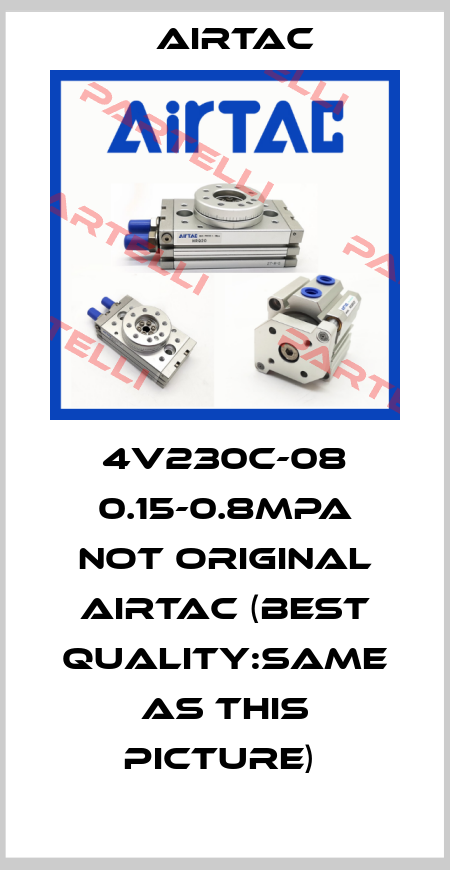 4V230C-08 0.15-0.8MPA NOT ORIGINAL AIRTAC (BEST QUALITY:SAME AS THIS PICTURE)  Airtac