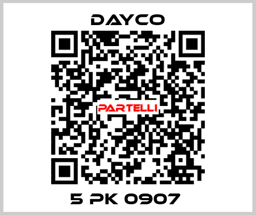 5 PK 0907  Dayco