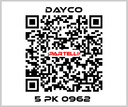 5 PK 0962  Dayco