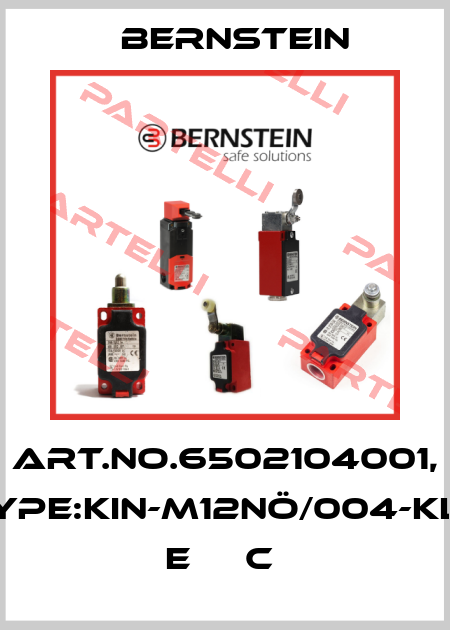Art.No.6502104001, Type:KIN-M12NÖ/004-KL2      E     C  Bernstein