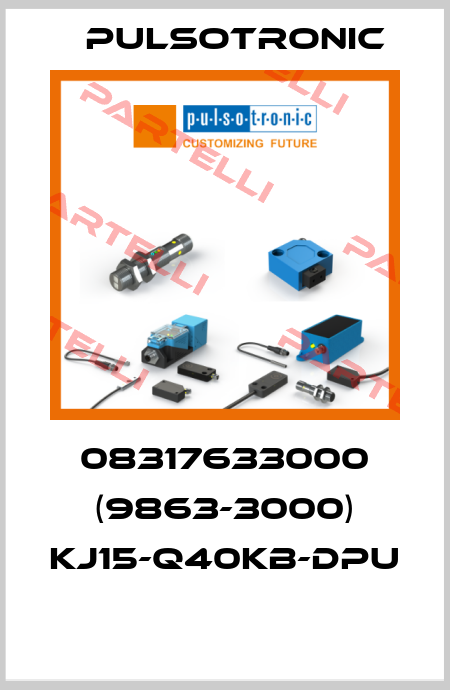 08317633000 (9863-3000) KJ15-Q40KB-DPU  Pulsotronic