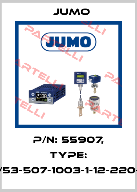 p/n: 55907, Type: 902006/53-507-1003-1-12-220-815/000 Jumo