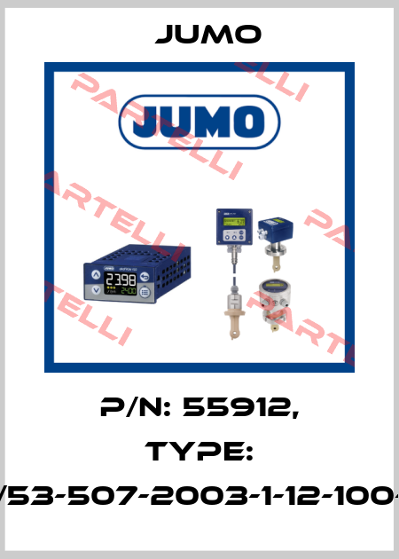 p/n: 55912, Type: 902006/53-507-2003-1-12-100-815/000 Jumo