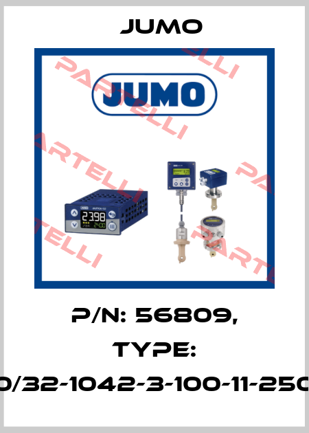 p/n: 56809, Type: 901250/32-1042-3-100-11-2500/000 Jumo