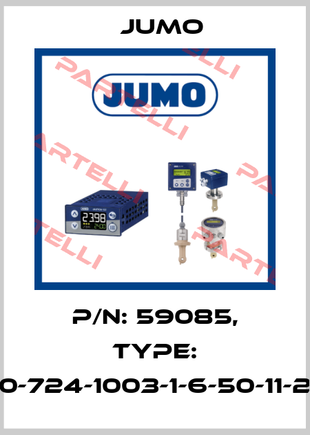 p/n: 59085, Type: 902150/10-724-1003-1-6-50-11-2500/000 Jumo