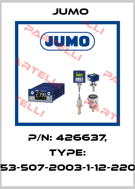 p/n: 426637, Type: 902006/53-507-2003-1-12-220-815/000 Jumo