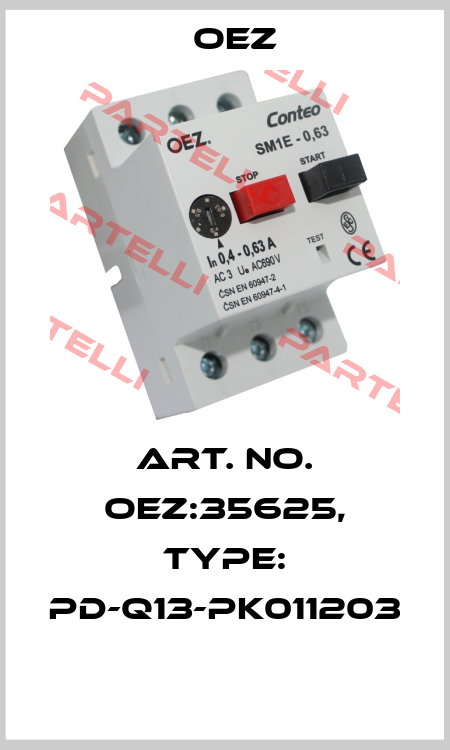 Art. No. OEZ:35625, Type: PD-Q13-PK011203  OEZ