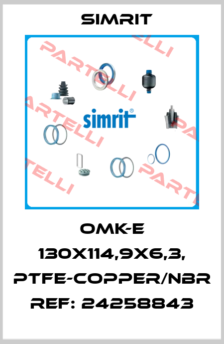 OMK-E 130x114,9x6,3, PTFE-COPPER/NBR REF: 24258843 SIMRIT